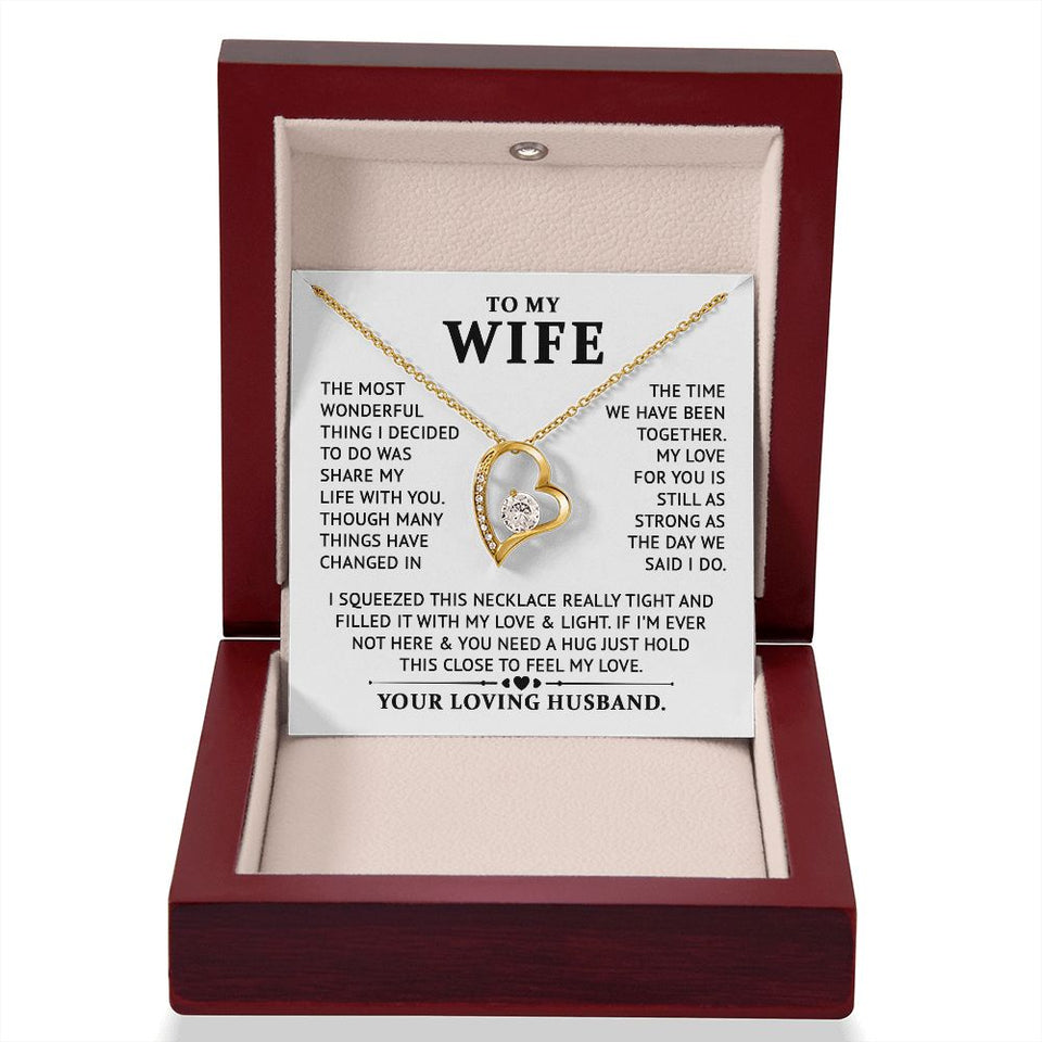 To My Wife - Feel My Lolve - Forever Love Necklace