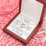 Gorgeous Necklace for Step Mom from Step Daughter, Personalized Forever Love Necklace, Birthday, Mother's Day Gift