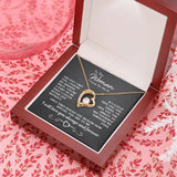 To The Woman I Love So Much Necklace Gift - I found missing piece, you are a part of me that I could never live without Forever Love Necklace LX095B