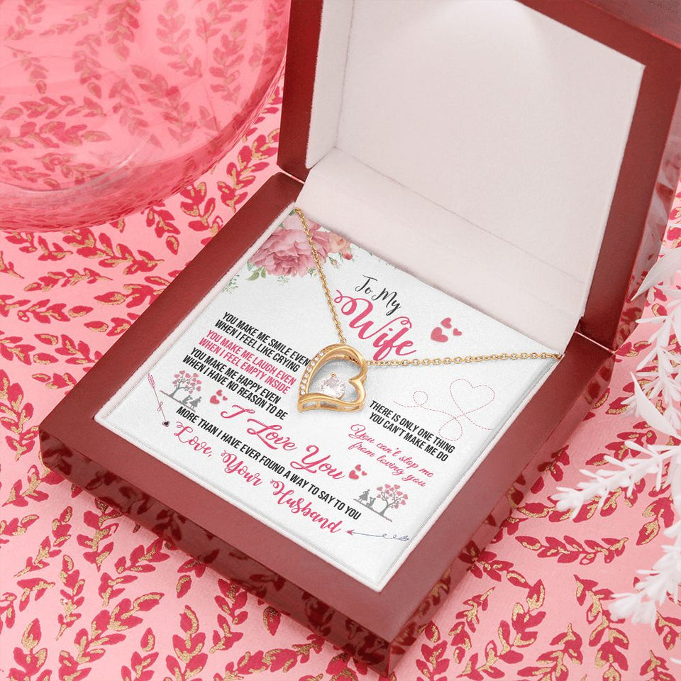To My Wife | You Can't Stop Me From Loving You | Forever Love Necklace