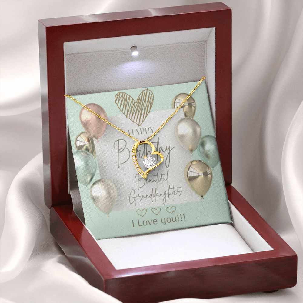 Happy Birthday Forever Love Necklace For Granddaughter