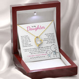 Daughter Always Keep Me In Your Heart, Forever Love Necklace, Gift For Daughter From Dad