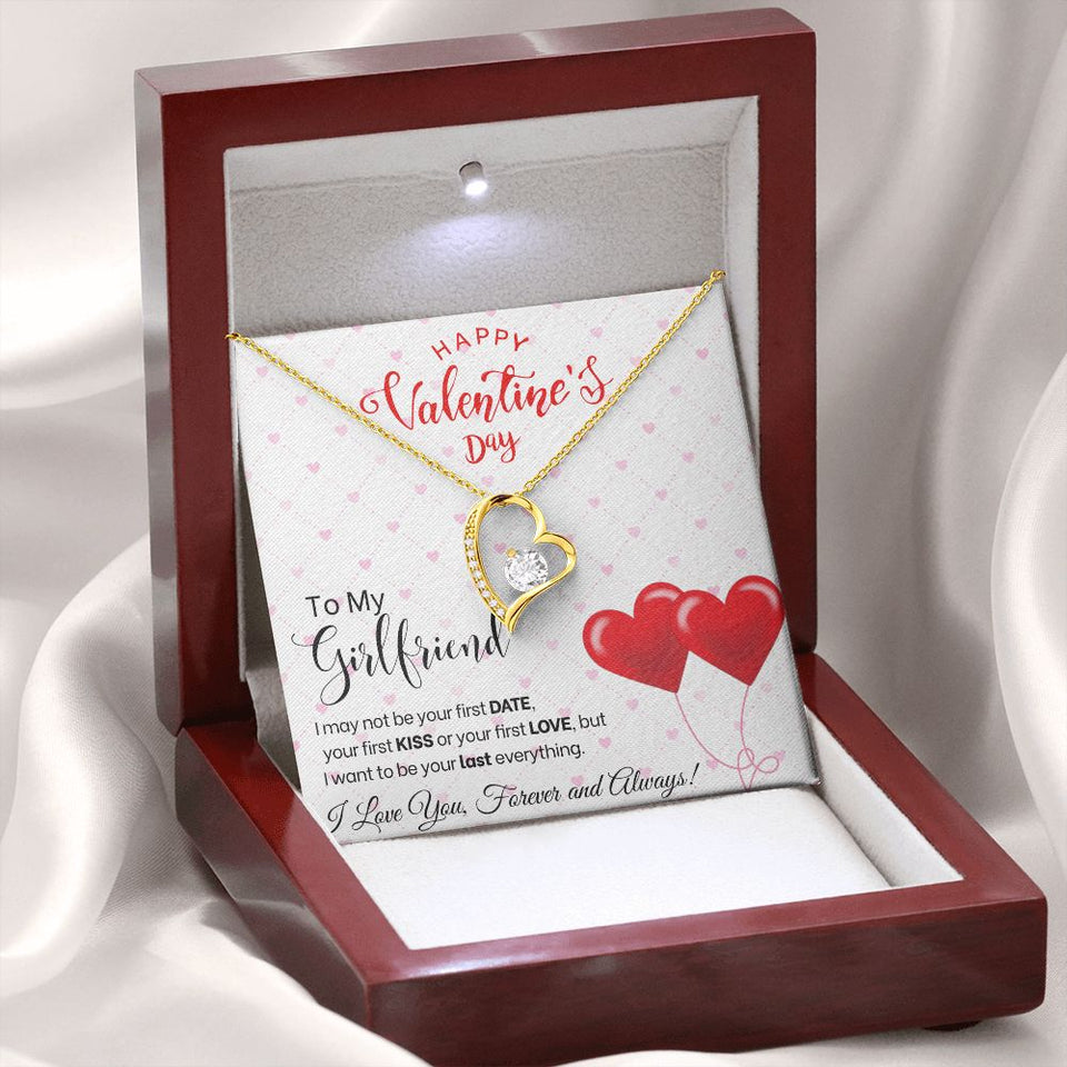 To My Girlfriend - Forever Love Necklace - Red Balloons Gift For Mom, necklace For Wife, Gift For Mother's Day