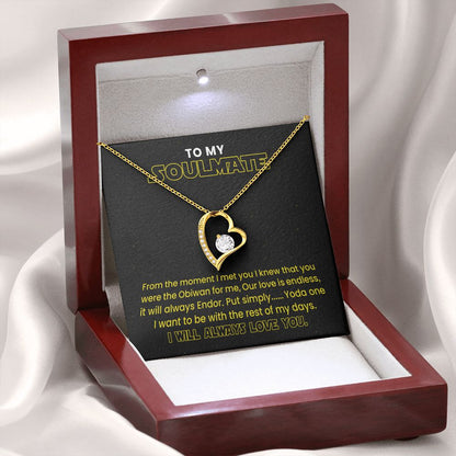 Best Necklace for Soulmate - I Will Always Love You Endless Love - Forever Love Necklace, Wife Necklace