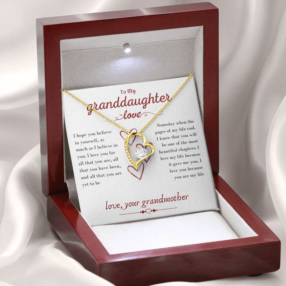 A Beautiful Forever Love Necklace Gift From Grandmother To Granddaughter