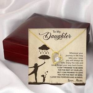 Daughter Way Back Home, Forever Love Necklace, Gift for Daughter from Mom