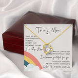 To My Mom | Forever Grateful For You | Forever Love Necklace
