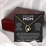 To My Loving Mom | I Really Hope | Forever Love Necklace