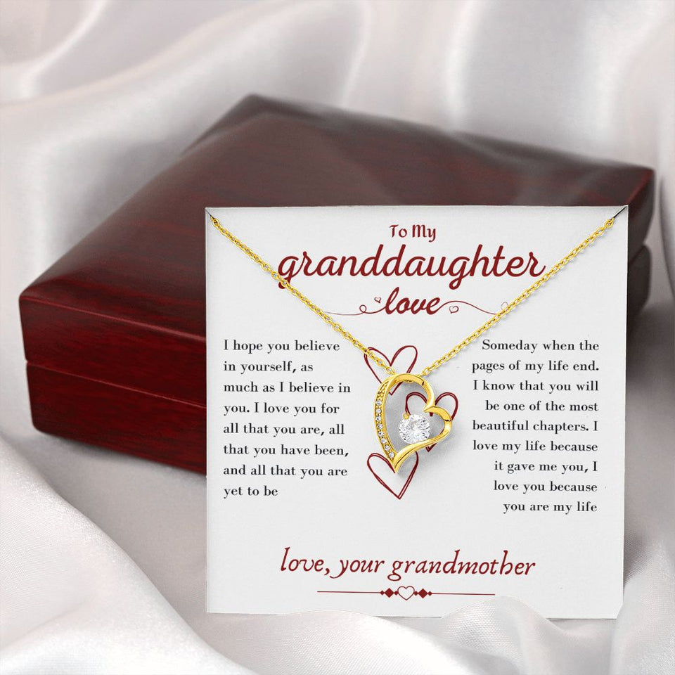 A Beautiful Forever Love Necklace Gift From Grandmother To Granddaughter
