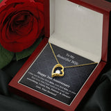 Wife 2nd Anniversary Forever Love Heart Necklace