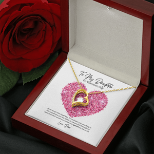 To My Daughter from Dad Valentine's Day Forever Love Necklace