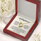 To My Daughter Necklace - Love Dad - Necklace for Daughter Necklace from Dad to Daughter Forever Love Necklace