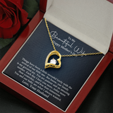 To My Beautiful Wife | Our Family | Forever Love Necklace