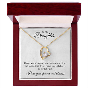 To My Daughter - Always My Baby Girl Forever Love Necklace