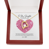 To My Daughter from Dad Valentine's Day Forever Love Necklace
