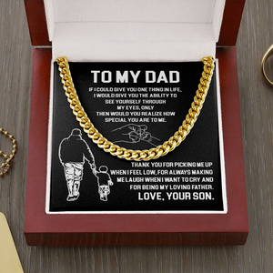 Dad Thank You For Being My Loving Father | Cuban Link Chain