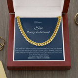 Celebration Gift Cuban link Chain, Graduation Gift