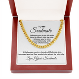 Necklace for Soulmate, Husband, Boyfriend - I Choose You To Do Life With, Birthday Gift, Necklace Anniversary, Cuban Link Chain Necklace