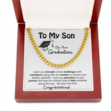 To My Son On Your Graduation - I Wish You Strength - Cuban Link Chain