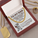 To My Dad | Strong In Heart | Cuban Link Chain