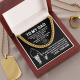 Dad Thank You For Being My Loving Father | Cuban Link Chain