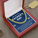 First Father's Day Necklace Gift - My favorite is watching you being an amazing new dad everyday - Cuban Chain from Wife LX132F