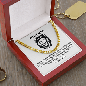 Man Necklace - You have been My Best Friend, My Partner in Crime, Father's Day Gift, Birthday Gift for Dad, Necklace for Man, Cuban Link Chain