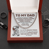 To My Dad | Strong In Heart | Cuban Link Chain