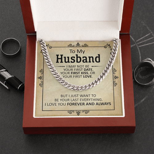 To My Husband - First Date - Cuban Link Chain