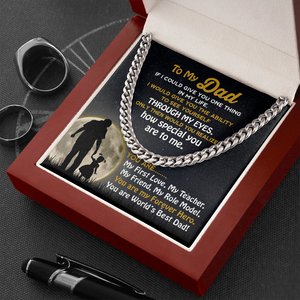 To My Dad | My Forever Hero | Cuban Link Chain
