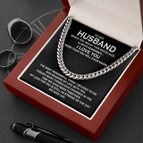 Husband Cuban Link Chain, Gift Ideas for Him, Christmas Gift For Man