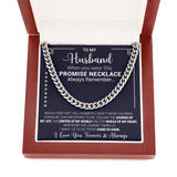 To My Husband - You Are The Source Of My Joy - Cuban Link Necklace, Cuban Link Chain