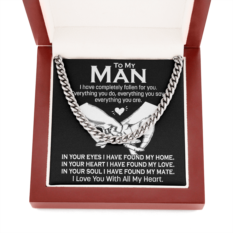 To My Man Gift Ideas, Valentines Gift for Boyfriend, Anniversary Gift for Him Cuban Link Chain