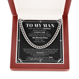 To My Man - I Love You More Than You Will Ever Know - Cuban Link Necklace, Cuban Link Chain