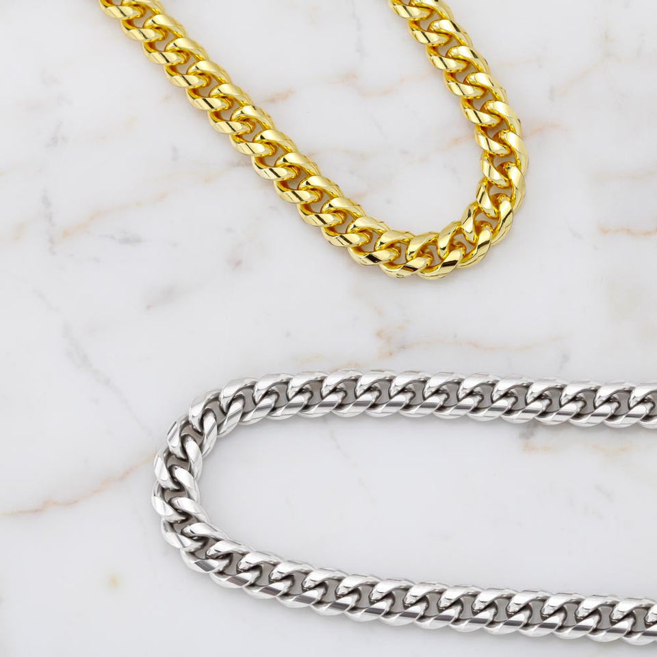 First Father's Day Necklace Gift - My favorite is watching you being an amazing new dad everyday - Cuban Chain from Wife LX132F