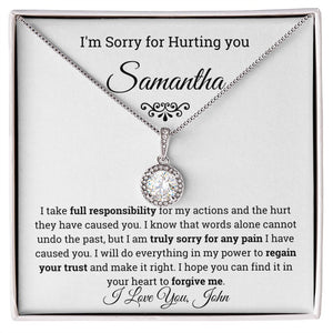 Personalized I'm Sorry Eternal Hope Necklace