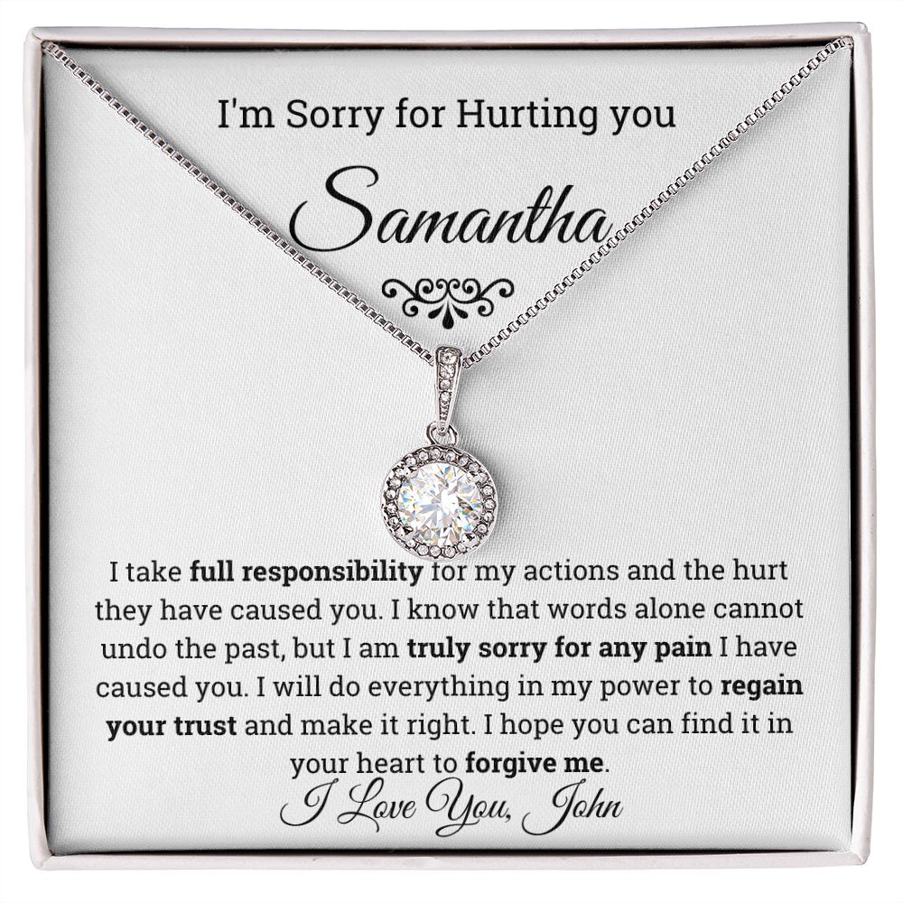 Personalized I'm Sorry Eternal Hope Necklace