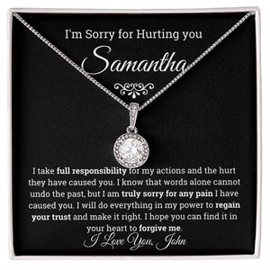 I'm Sorry Eternal Hope Necklace- Personalized Apology Gift for her
