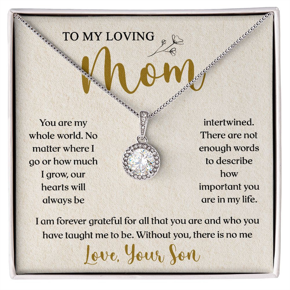 To My Loving Mom, You Are Important To Me - Eternal Hope Necklace