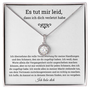 German Es tut mir leid Eternal Hope Necklace, Im sorry for hurting you , Apology, forgiveness gift, es tut mir leid geschenk