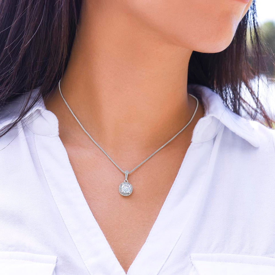 Wife Soulmate Necklace - I Can't Live Without You - Eternal Hope Necklace, Necklace for Valentine's Day, Gift for Wife