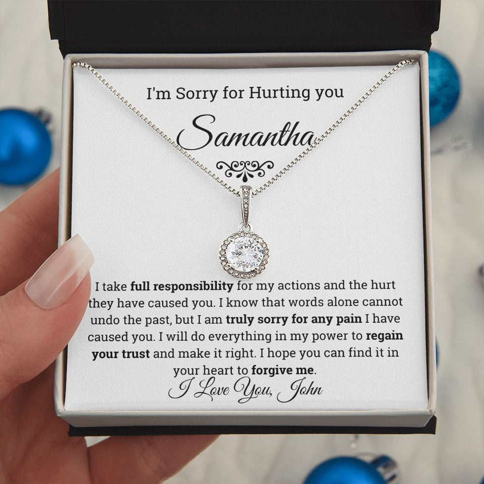 Personalized I'm Sorry Eternal Hope Necklace