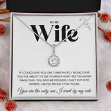 To My Wife | I Am Proud To Be Yours | Eternal Hope Necklace | Christmas Gifts Ideas for Wife