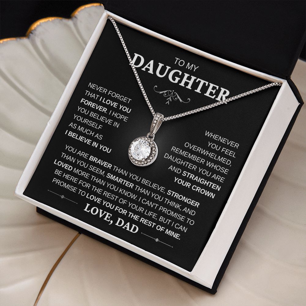 I Believe in you- Dad to Daughter Eternal Hope Necklace