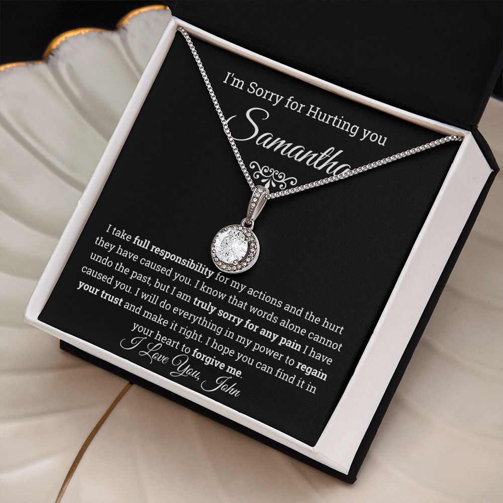 I'm Sorry Eternal Hope Necklace- Personalized Apology Gift for her