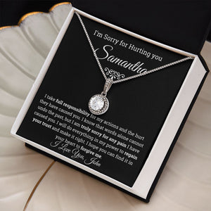 I'm Sorry Eternal Hope Necklace- Personalized Apology Gift for her