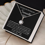 I'm Sorry Eternal Hope Necklace- Personalized Apology Gift for her