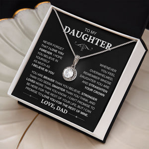 I Believe in you- Dad to Daughter Eternal Hope Necklace