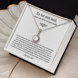 German Es tut mir leid Eternal Hope Necklace, Im sorry for hurting you , Apology, forgiveness gift, es tut mir leid geschenk