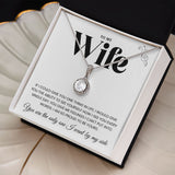 To My Wife | I Am Proud To Be Yours | Eternal Hope Necklace | Christmas Gifts Ideas for Wife